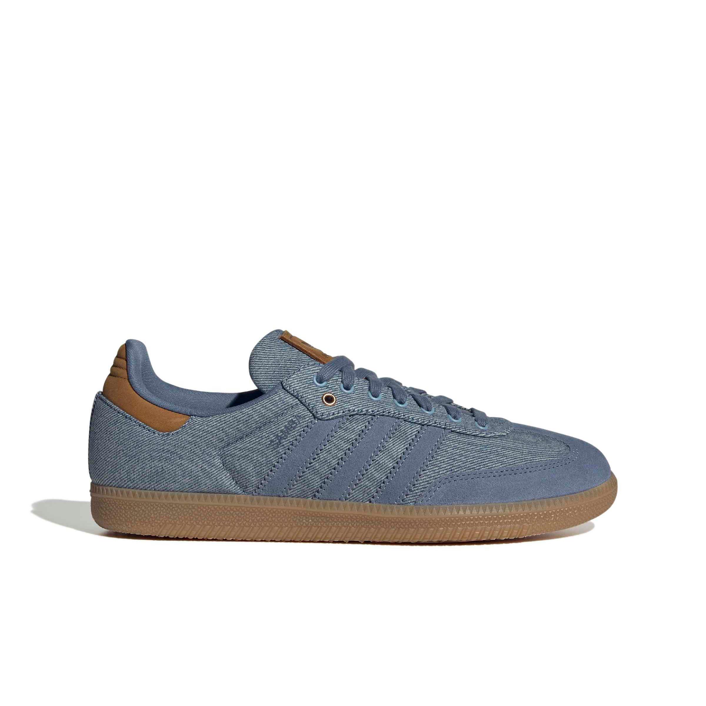 adidas Samba OG グレー/ブルー スニーカー MENS ADIDAS SAMBA JP (GREY/BLUE/BLACK)